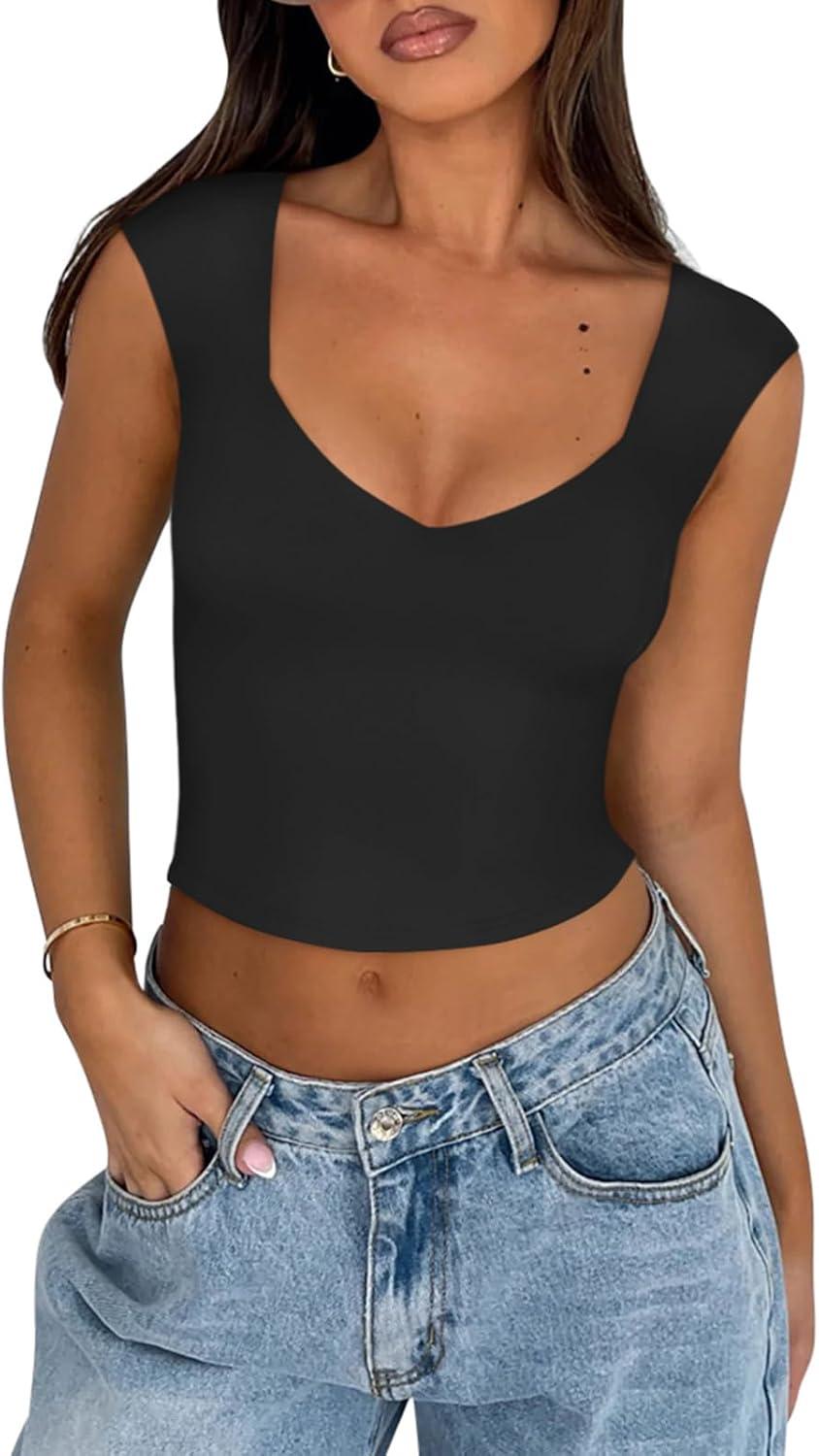 Refined Essence Deep V Top - REORIA