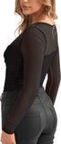 Mystique Sheer Mesh Twist Knot Bodysuit - REORIA