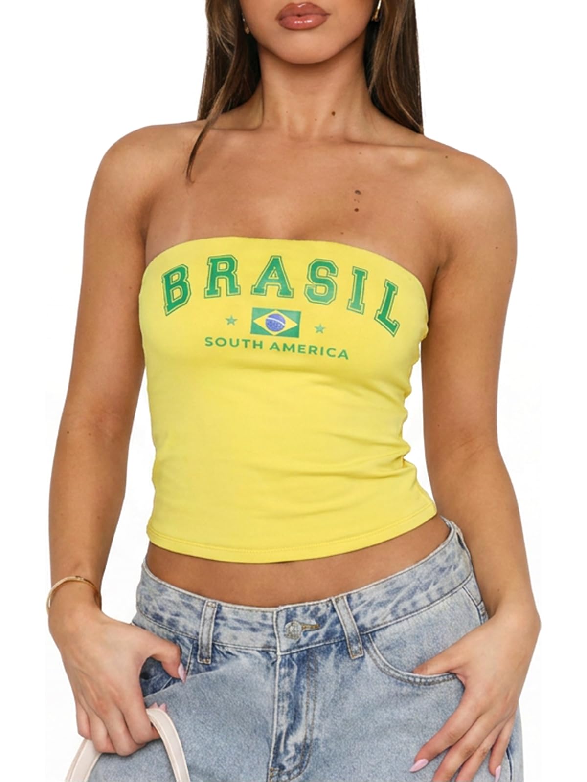 Strapless Double Lined Non-Slip Backless Tube Top