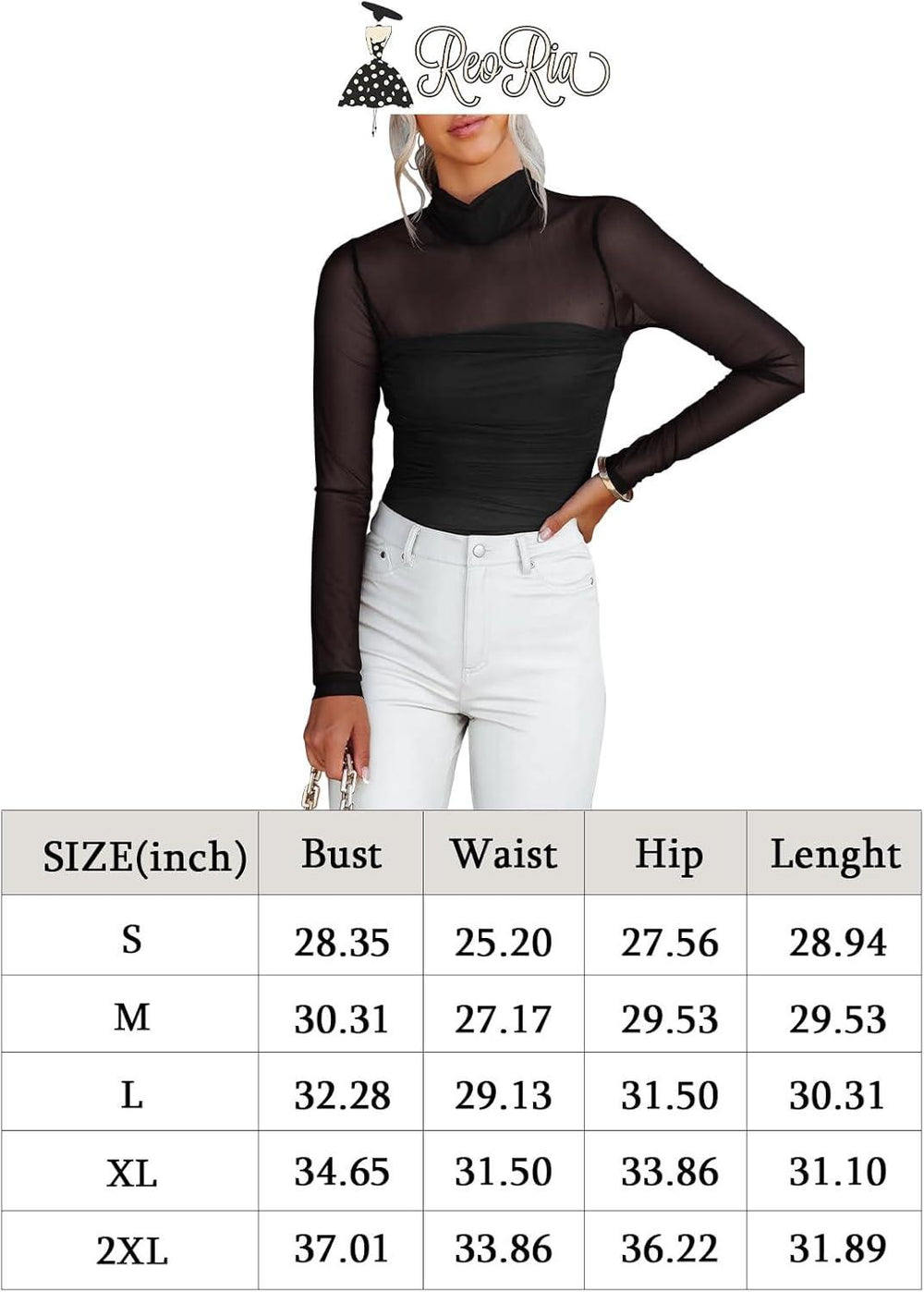 Veil of Night Turtleneck Top - REORIA