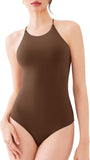 Tie Strap Halter Bodysuit