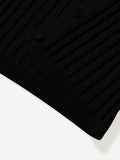 Trendy V Neck Open Front Lightweight Knit Cardigan Long Sleeve Cropped Sweaters Fall Outfits - REORIA