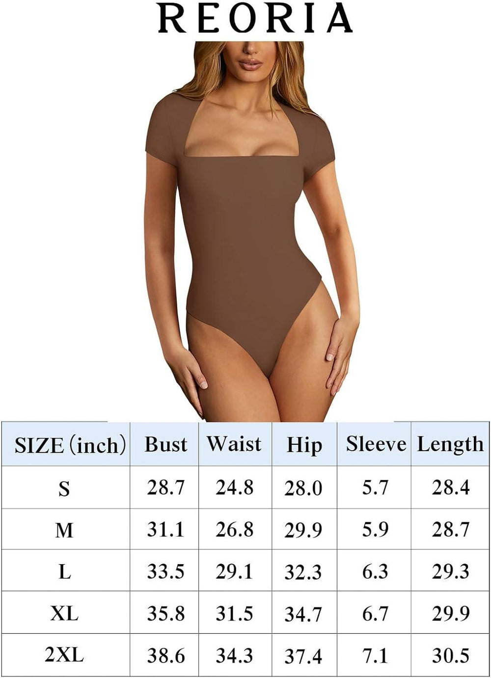 Sublime Radiance Square Neck Bodysuit - REORIA