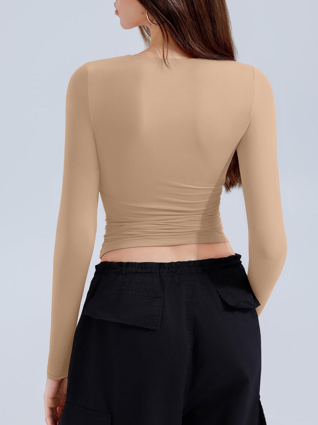 Long Sleeve Round Neck Slim Fitted Shirts