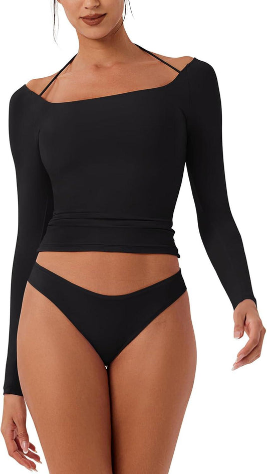 Luxe Reversible Square Neck Crop Top - REORIA