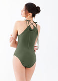 Tie Strap Halter Bodysuit