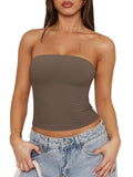 Strapless Double Lined Non-Slip Backless Tube Top