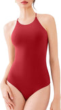 Tie Strap Halter Bodysuit