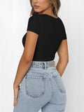 Sublime Radiance Square Neck Bodysuit - REORIA
