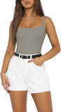 Sensual Harmony Square Neck Bodysuit - REORIA
