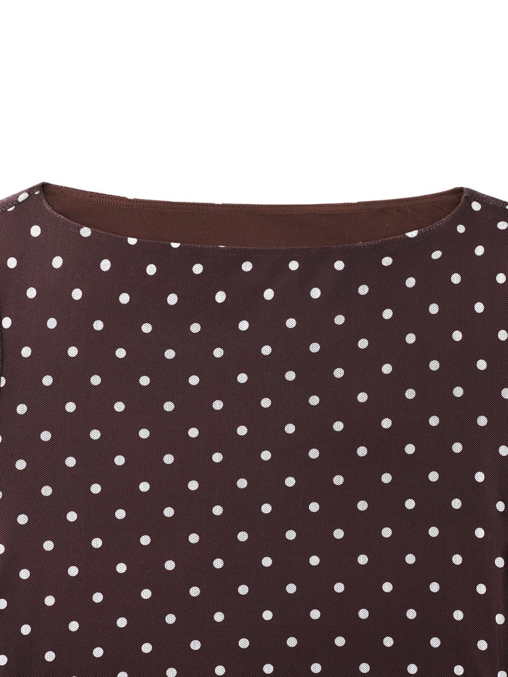Cocoa White Polka