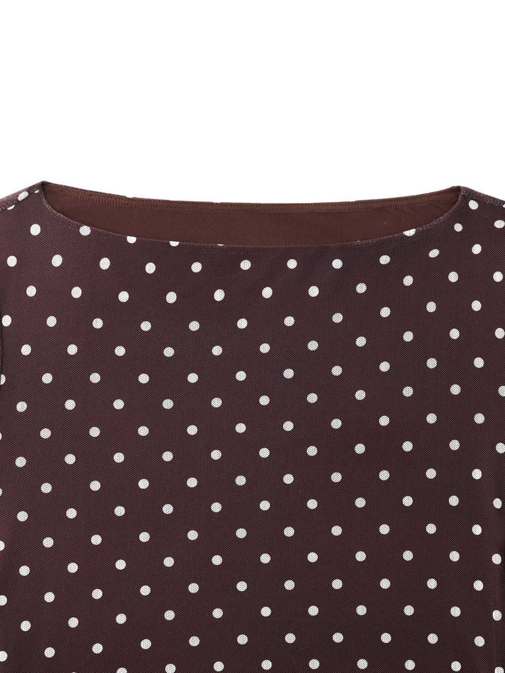 Cocoa White Polka