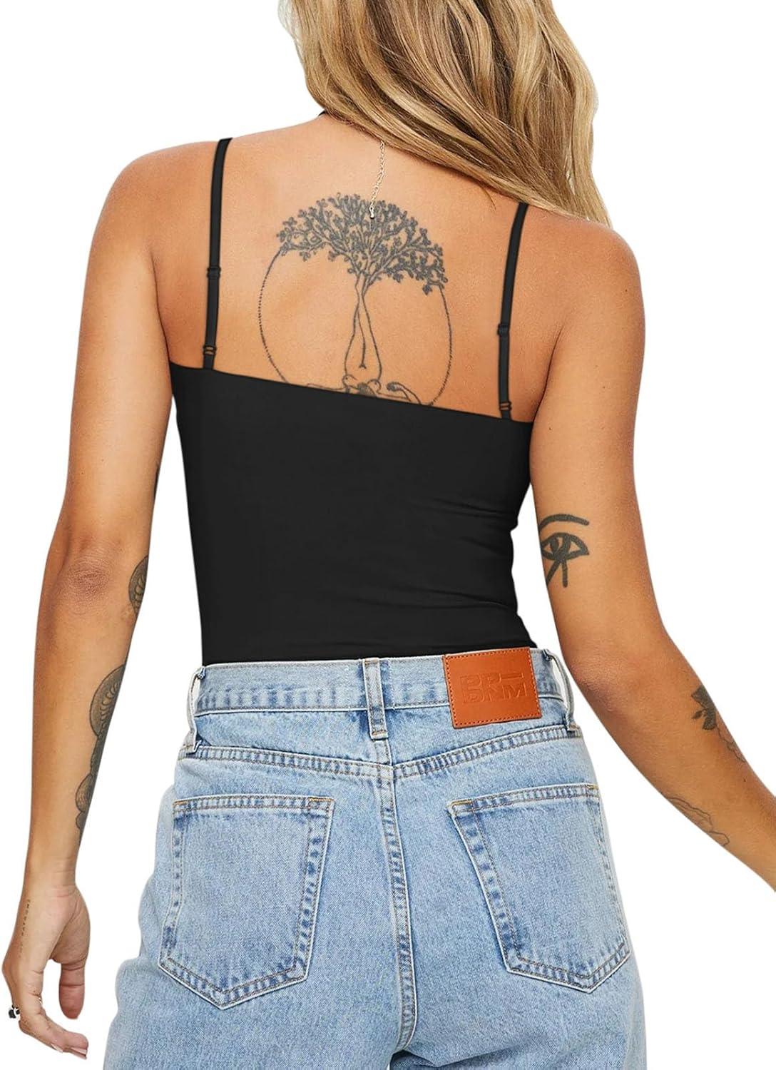 Sleek Desire Spaghetti Strap Bodysuit - REORIA