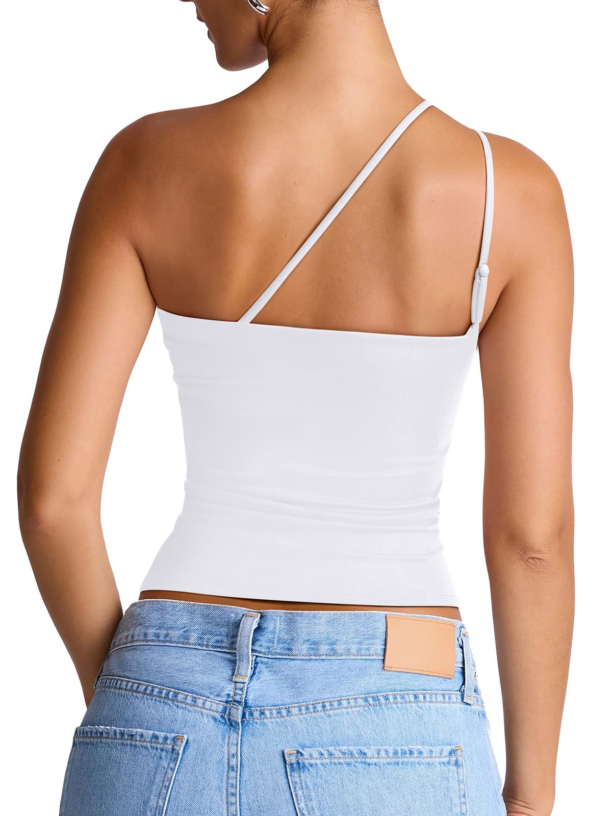 Summer Sleeveless One Shoulder Top