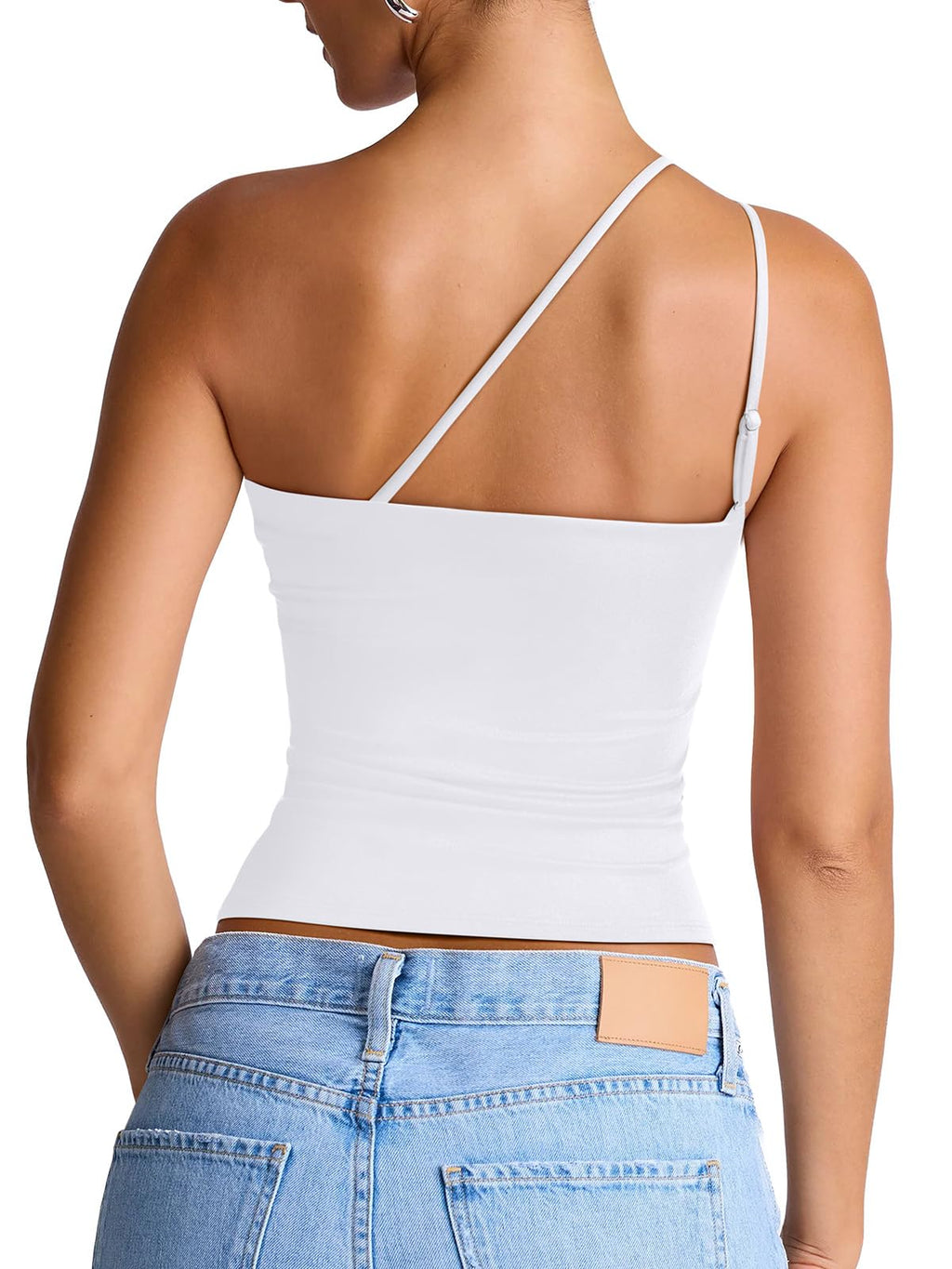 Summer Sleeveless One Shoulder Top