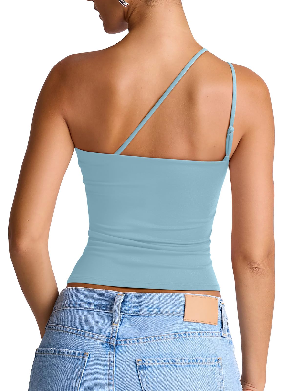 Summer Sleeveless One Shoulder Top