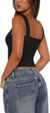 Sunset Blossom Deep V Crop Top - REORIA