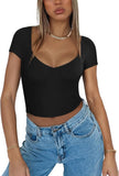 Mirage Siren V Neck Cropped Top - REORIA