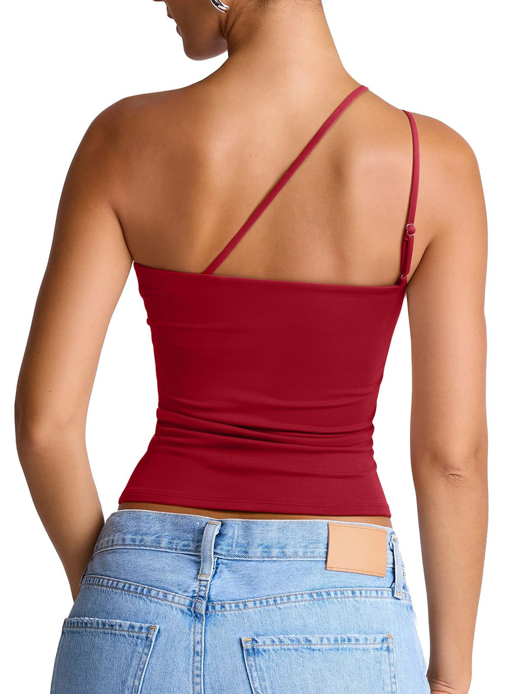 Summer Sleeveless One Shoulder Top