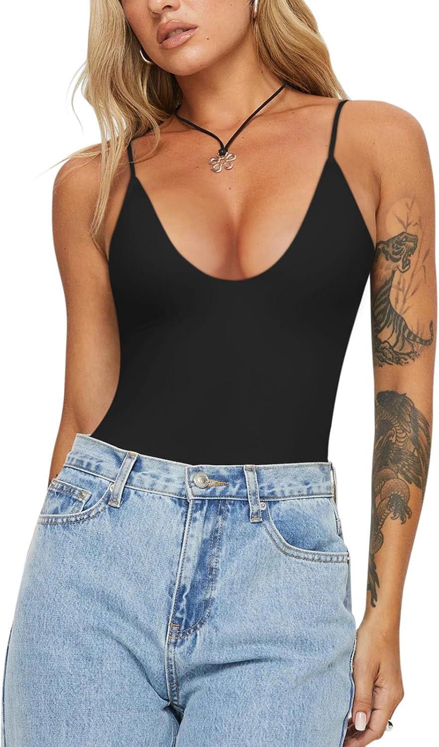 Sleek Desire Spaghetti Strap Bodysuit - REORIA