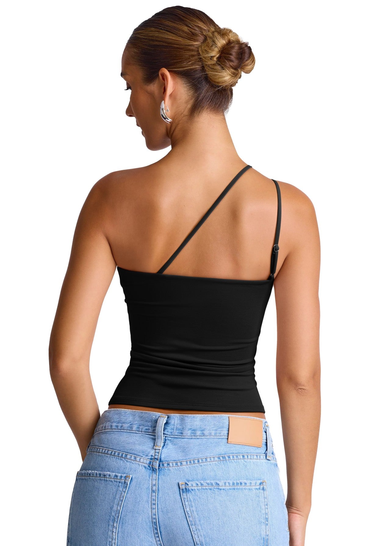 Summer Sleeveless One Shoulder Top