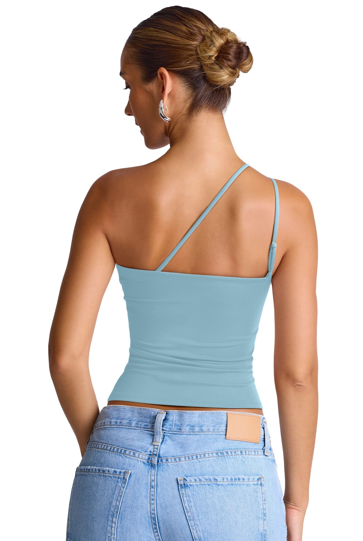 Summer Sleeveless One Shoulder Top