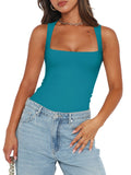 Fantasy Waves Square Neck Bodysuit - REORIA
