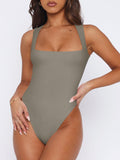Fantasy Waves Square Neck Bodysuit - REORIA