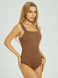 Tranquil Shores Square Neck Bodysuits Tops