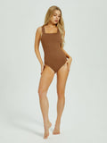 Tranquil Shores Square Neck Bodysuits Tops