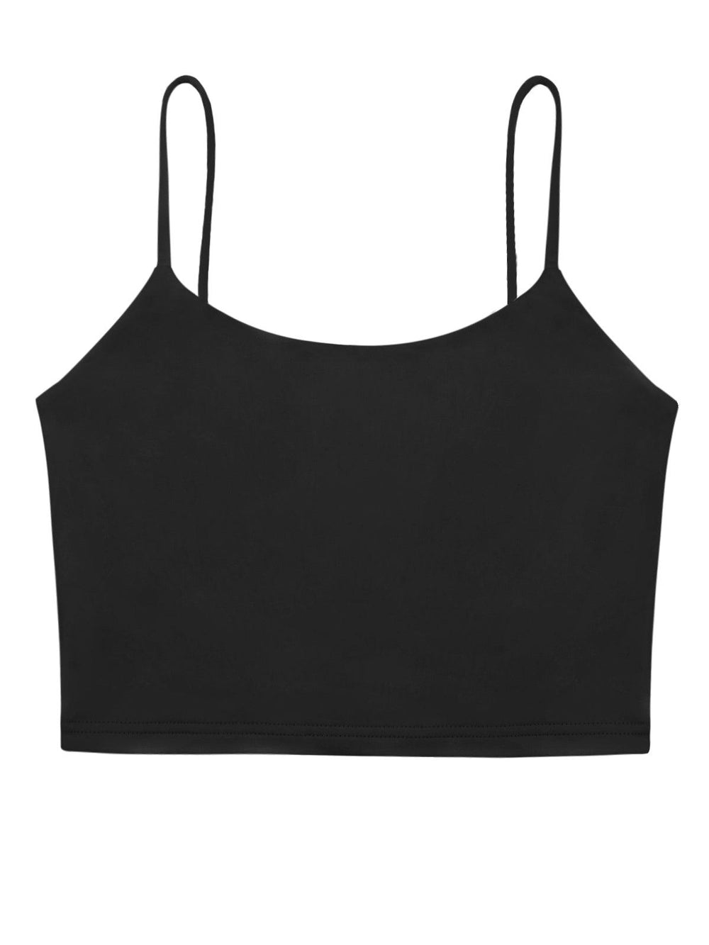 Adjustable Spaghetti Strap Seamless Camisole Crop Tops - REORIA
