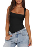 Fantasy Waves Square Neck Bodysuit - REORIA