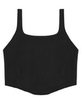 Sleeveless Bustier Crop Tank Tops