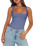 Fantasy Waves Square Neck Bodysuit - REORIA
