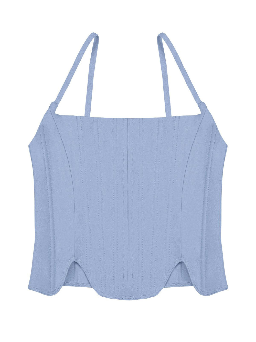 Sculpted Grace Spaghetti Strap Top - REORIA