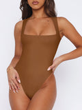 Fantasy Waves Square Neck Bodysuit - REORIA