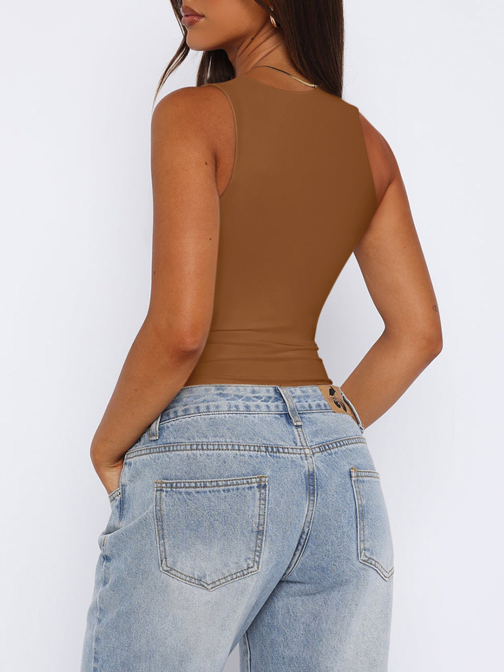 Fantasy Waves Square Neck Bodysuit - REORIA