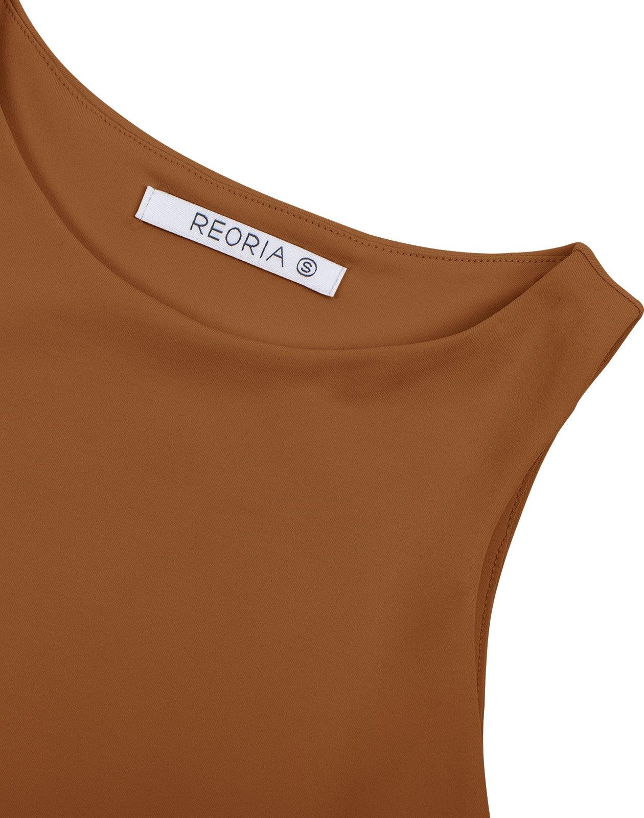 Sleeveless Halter Neck Tank Crop Tops - REORIA