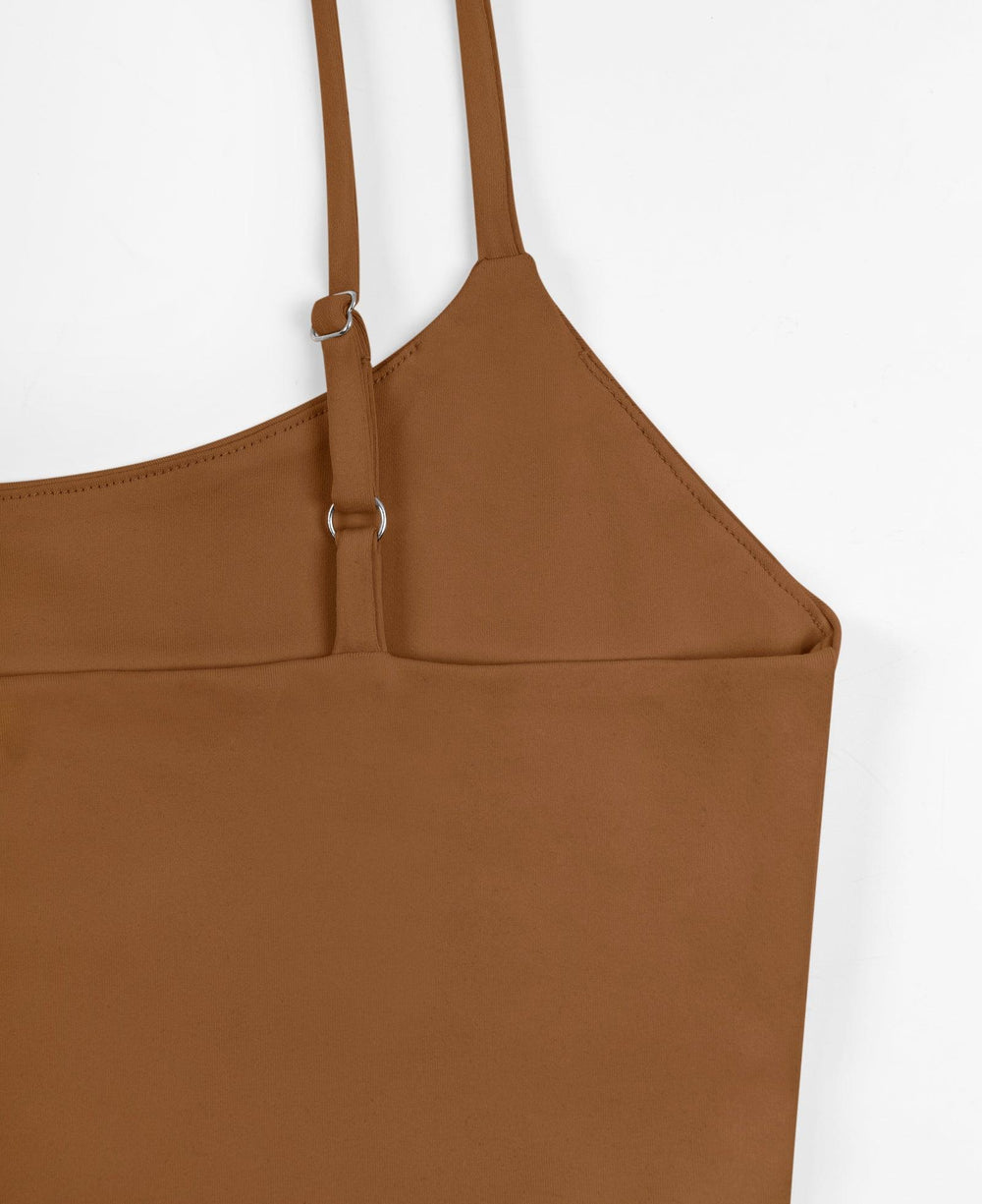 Adjustable Spaghetti Strap Seamless Camisole Crop Tops - REORIA