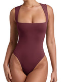 Fantasy Waves Square Neck Bodysuit - REORIA