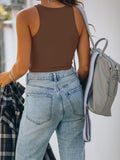 Sleeveless Halter Neck Tank Crop Tops - REORIA
