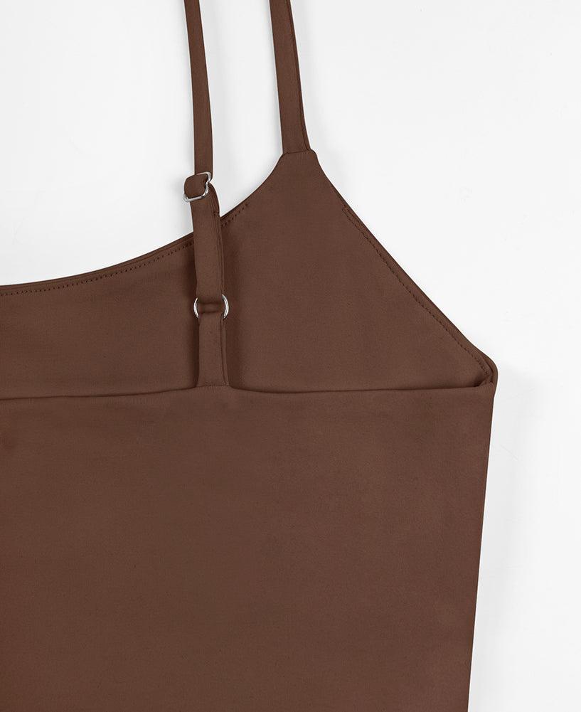 Adjustable Spaghetti Strap Seamless Camisole Crop Tops - REORIA