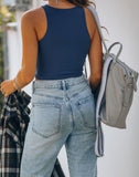 Sleeveless Halter Neck Tank Crop Tops - REORIA