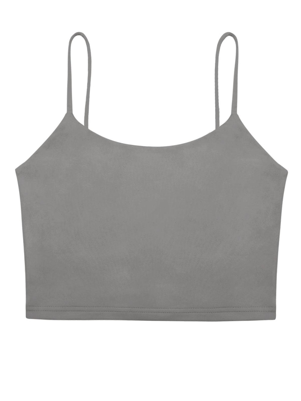 Adjustable Spaghetti Strap Seamless Camisole Crop Tops - REORIA