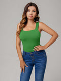 Tranquil Shores Square Neck Bodysuits Tops