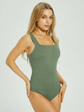 Tranquil Shores Square Neck Bodysuits Tops