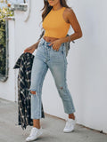 Sleeveless Halter Neck Tank Crop Tops - REORIA