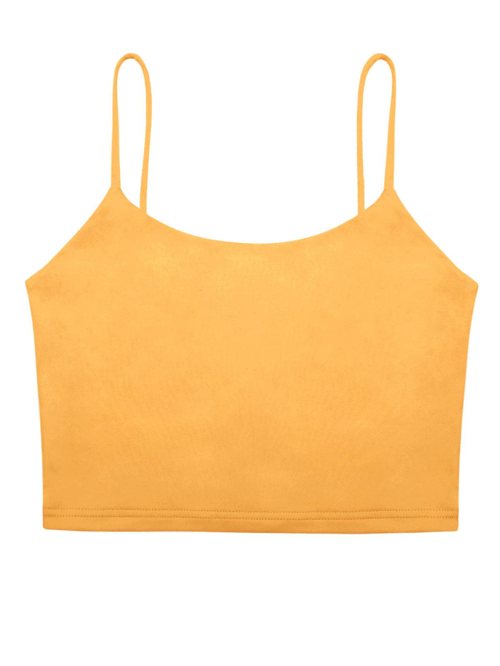 Adjustable Spaghetti Strap Seamless Camisole Crop Tops - REORIA