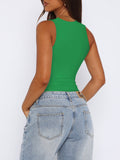 Fantasy Waves Square Neck Bodysuit - REORIA