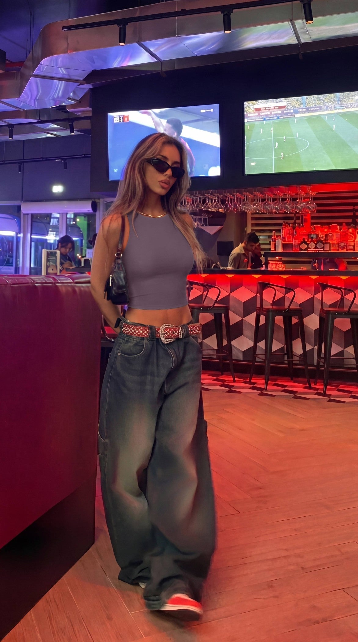 Sleeveless Halter Neck Tank Crop Tops
